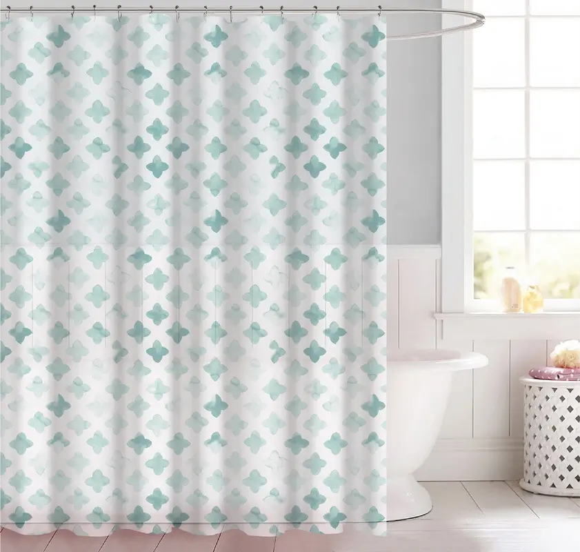 Design Custom Bathroom peva shower curtain wityh printing