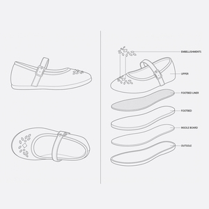 Scarpe <span class=keywords><strong>per</strong></span> Bambine in Velluto Grigio con Strass Dorati, <span class=keywords><strong>Ballerine</strong></span> Mary Jane <span class=keywords><strong>per</strong></span> <span class=keywords><strong>Neonata</strong></span>, Moda Primavera Autunno in PU - Product Image 5