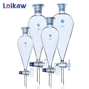 Corong laboratorium produsen Tiongkok 60ml Boro 3.3 corong kaca pemisah corong dengan kelulusan - Product Image 5