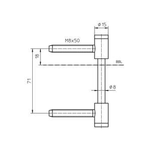 SIMONSWERK Flügelteil V 0026 WF V 0026 WF Stahl vernickelt - Product Image 3