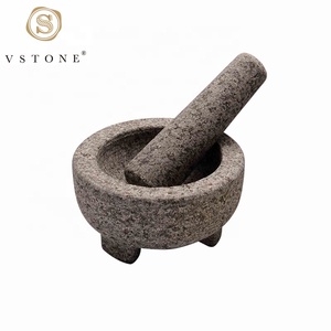 Guacamole-Molcajete de granito de piedra Natural de México, 5 pulgadas, mazo y Mazo para cocina, para el hogar, superventas - Product Image 2