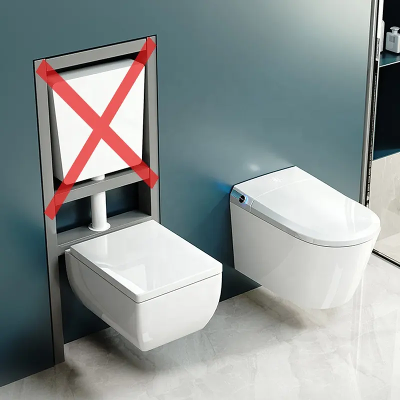 Modern otomatik sıhhi tesisat otomatik açık floş akıllı wc commode bide tuvalet P tuzak banyo wc akıllı tuvalet