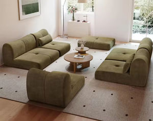 Canapé Modulaire Moderne en Mousse Compressée, Canapés Nuage Sans Armature, Ensemble de Canapés Sectionnels <span class=keywords><strong>Togo</strong></span>, Éponge Haute Densité de Luxe pour Salon - Product Image 2