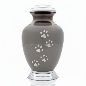 Urnas de latón de alta calidad para gatos y perros Urnas conmemorativas funerarias para mascotas para cenizas de gatos y perros Urnas al por mayor a bajo precio - Product Image 1