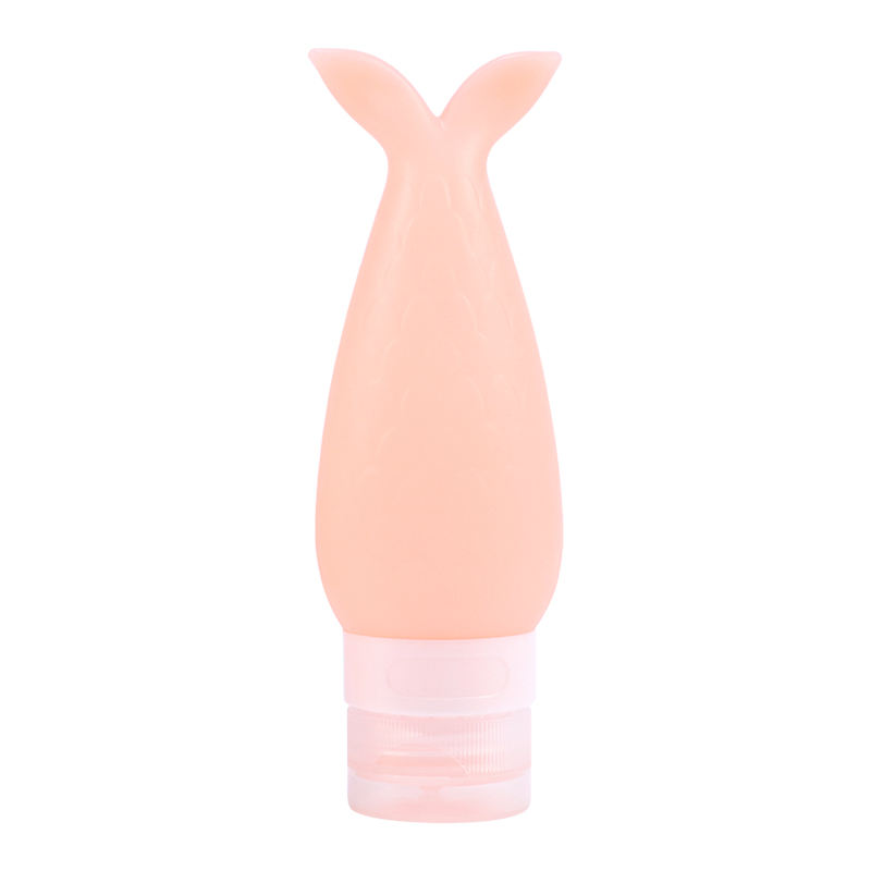 Beige 90ML Silicone Refillable Bottle