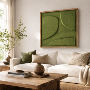Wooden Wall Art Handmade Abstract Wood Textured <b>Painting</b> Minimalist Design <b>Framed</b> Neutral Decorative Artwork <b>for</b> Home Decor - Product Image 3
