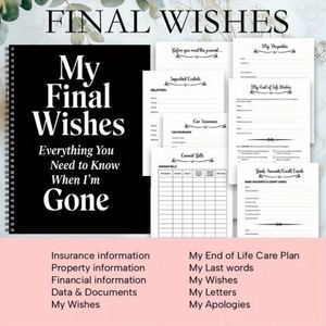 Customizable Mini PVC Cover Elegant Plant <b>Journal</b> & Legacy Important Documents Planner - Product Image 4