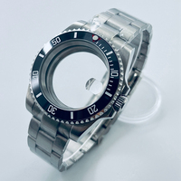 Pièces de montre de plongée GMT 40MM directement d'usine, bracelet Jubilee étanche, verre saphir pour NH34 NH35 NH36, vente en gros