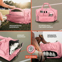 Sac de voyage, de sport et de yoga OEM personnalisé, étanche, avec compartiment à chaussures, en polyester, idéal pour la gym et les week-ends