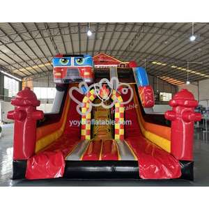 Château gonflable commercial de qualité professionnelle pour enfants, avec toboggan et structure de rebond, idéal pour les fêtes en extérieur – Vente directe usine - Product Image 3
