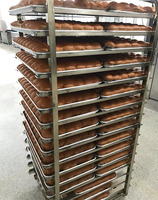 Four à boulangerie automatique à 32 plateaux, four rotatif diesel pour la cuisson française, mini-four à vendre
