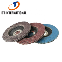 Disque abrasif en alumine calcinée Dongtai, support en fibre de verre, disque à lamelles, grain 40/60/80, diamètre 100 mm 125 mm, disque de ponçage pour meuleuses