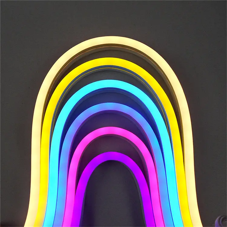 Wasserdicht beleuchtete Feiertags fenster dekoration 110V 220V hoch helle LED Neon Flex Rope Light Flexible Schläuche Soft Tube