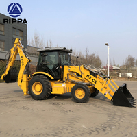 Roda penggerak Backhoe Backhoe 4x4 traktor Backhoe bumi mesin ekskavator pemuat