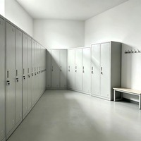 Casier en acier à 2 portes, armoire métallique, casier de rangement en fer, casier scolaire en métal pour vêtements