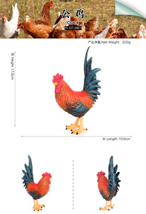 Figuras <span class=keywords><strong>de</strong></span> <span class=keywords><strong>Gallo</strong></span> <span class=keywords><strong>de</strong></span> PVC Sólido al por Mayor, Modelo <span class=keywords><strong>de</strong></span> Estatua <span class=keywords><strong>de</strong></span> Simulación, Figuras <span class=keywords><strong>de</strong></span> Granja, Juguetes <span class=keywords><strong>de</strong></span> Animales - Product Image 3