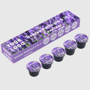 <span class=keywords><strong>Kit</strong></span> de pedicura vegana de Lujo 5 en 1, sal orgánica, exfoliante de azúcar, máscara de barro, loción de masaje, aromas personalizados, Spa profesional - Product Image 6