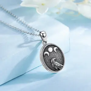 925 sterling Silver Locket Mặt dây chuyền vòng cổ hình ảnh Vòng cổ trang sức