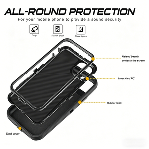 Funda Protectora Resistente a Impactos para Teléfono, 3 en 1, Carcasa Protectora Resistente para <span class=keywords><strong>Iphone</strong></span> 17 Pro Max 16 15 14 13 12 - Product Image 5