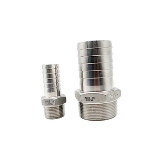 BSP ulir laki-laki 1/2 "X 14mm selang ekor duri 304 selang segi enam baja tahan karat konektor fiting pipa berduri - Product Image 5