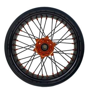 Kit de Ruedas para Motocicleta Fit Kt m Exc Años <span class=keywords><strong>2022</strong></span> con Buje Anodizado Naranja para Motocross - Product Image 5