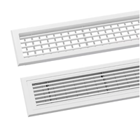 Grille de ventilation en plastique pour climatiseur central, diffuseur d'air, système CVC, grille de ventilation à double lame