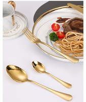 Ensemble de Couverts en Acier Inoxydable 24 Pièces Très Demandé avec Boîte Cadeau Premium, Incluant Couteau/Fourchette/Cuillère pour Restaurant et Fêtes