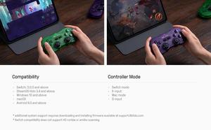 <span class=keywords><strong>8BitDo</strong></span> SN30Pro Edición Especial controlador inalámbrico compatible con Bluetooth Gamepad con vibración accesorios de juego para NS Switch - Product Image 6