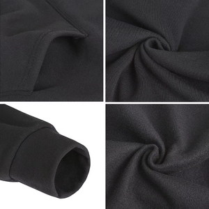 Nuovo 2026 Felpa da uomo in <span class=keywords><strong>cotone</strong></span> con cappuccio e tasche, vestibilità ampia, tinta unita, stile europeo americano, <span class=keywords><strong>basic</strong></span> e di tendenza - Product Image 4