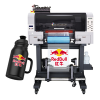 Graphking Imprimante d'autocollants Uv Dtf A3 30cm à opération simple avec Xp600/i3200 HeadAll in One Uv Dtf Glass Cups