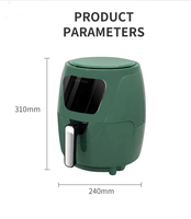Friteuse à air numérique multifonctionnelle personnalisée Silver Crest en acier inoxydable 6L avec minuterie sans huile pour un usage domestique