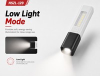 Mini lampe torche LED portable pour étudiants, longue portée, lumière bleue puissante, ABS, étanche IP44, rechargeable par USB, pour utilisation en extérieur