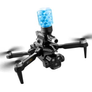 Dron de bola de gel de agua de nuevo diseño con cámara 4K lente eléctrica triple Reconocimiento de gestos Dron sin escobillas de gravedad para principiantes