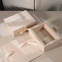 Boîte cadeau rigide en carton écologique avec logo personnalisé, emballage en carton épais, pelliculage brillant, revêtement UV, éponge biodégradable