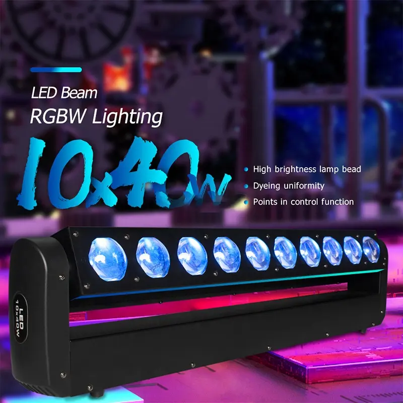 Dj wash 10x40w rgbw 4in1LEDピクセルウォールウォッシュビームバービーム移動8