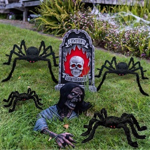 30cm <span class=keywords><strong>Halloween</strong></span> Home Decor Yard Porch Ornement Maison Hantée Réaliste <span class=keywords><strong>Araignée</strong></span> Artificielle Noir Peluche <span class=keywords><strong>Halloween</strong></span> Géant Fausses Araignées - Product Image 2