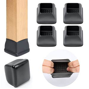 Protections de pieds de chaise, coussinets de protection en feutre pour pieds de meubles, pour sols en bois dur, housses de pieds de tabourets - Product Image 1