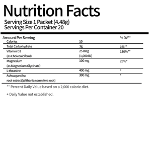 Integratore Riduttore di Cortisolo e per <span class=keywords><strong>il</strong></span> Sonno, L-Teanina, Ksm-66 Ashwagandha, Magnesio Glicinato, Vitamina D3, Senza Zucchero - Product Image 2