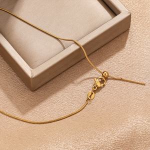 Großhandels-Edelstahl 18K Vergoldete 18 Zoll Universalkette, Verstellbare Kette für DIY Armbänder, Halsketten und Schmuckherstellung - Product Image 4