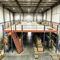 HONGXIN Étagère de mezzanine robuste en acier laminé à froid, personnalisable, sans boulons, avec revêtement en poudre, réglable, anti-corrosion, en acier massif