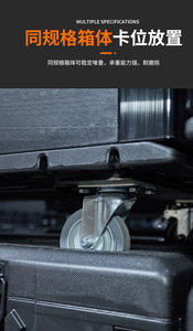 Abs nhựa âm thanh & thiết bị chiếu sáng lưu trữ trường hợp chuyến bay PE nhựa trường hợp công cụ - Product Image 4