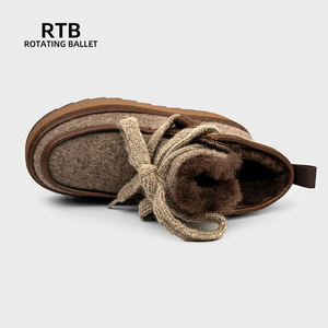 פליז, מעובה שלג מעובה מגפי נגד החלקה גומי סוליות עמיד למים מעופות סחפת חורף שלג - Product Image 5