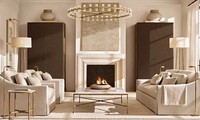 Fauteuil lounge texturé marron scandinave haut de gamme, fauteuil d'appoint rembourré confortable, canapé simple moderne et minimaliste pour la décoration de chambre