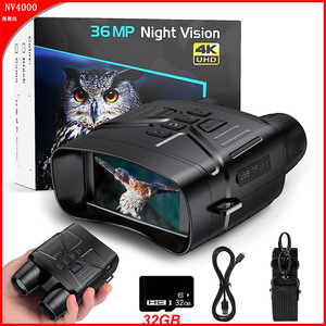 Monoculaire de vision nocturne avec écran de 3,5 pouces, capteur CMOS 4K et fente pour carte TF pour la chasse et l'utilisation en extérieur - Product Image 5