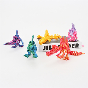 Modelo de Juguete de Dinosaurio Impreso en 3D, Material PLA Ecológico, Adorno Simple, Regalo Colorido, Decoración de Animales Activos - Product Image 3