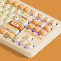 Teclado Mecánico AKKO Bun Wonderland TAC87 OEM, Batería de 10000 mAh, 88 Teclas, Diseño TKL 80%, Retroiluminación RGB, Montaje Gasket