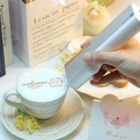 Cadeau de Noël EVEBOT PrintPen Imprimante à café portable Imprimante à jet d'encre alimentaire Imprimante à gâteau Cocktail Macarons Stylo imprimante logo Design Impression