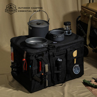 Boîte de rangement de voyage imperméable pour le camping en plein air 94L, sac de rangement pliable multifonctionnel