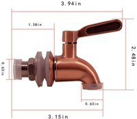 Robinet en acier inoxydable, robinet à bière pour brassage à domicile, fermenteur, vin, distributeur de jus de bière, boissons, réfrigérateur
