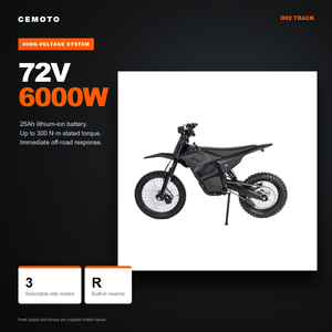 CEMOTO 2026 新款 72V 6000W 3速迷你成人青少年越野越野车电动无刷电机最大速度95公里/小时 - Product Image 6